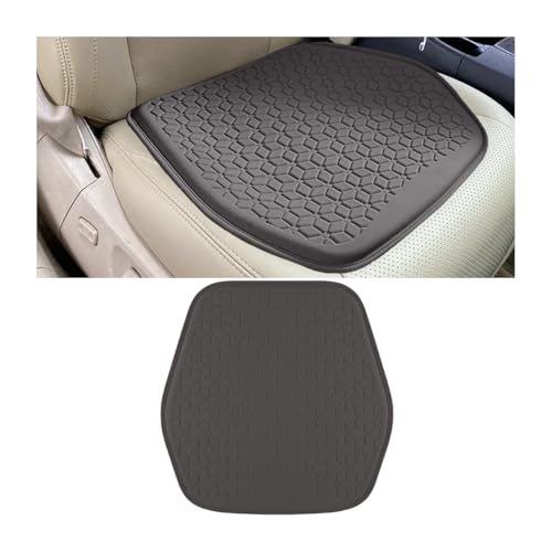 Gel Car Seat Cushion, Soft Cooling Honeycomb Non-Slip Vehicle Seat Bottom Mat for Long Sitting, Breathable Automotive Interior Chair Pad to Reduce Sweat, Universal for Truck SUV RV (Coffee) - color: Coffee