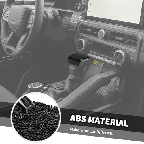 Jimen Fit for Toyota 4Runner 2024-2025, Automatic Gear Shifter Knob Cover Interior Trim Accessories (Carbon Fiber) - color: Carbon Fiber