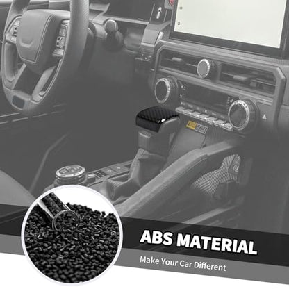Jimen Fit for Toyota 4Runner 2024-2025, Automatic Gear Shifter Knob Cover Interior Trim Accessories (Carbon Fiber) - color: Carbon Fiber