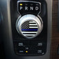 American Flag Emblem Gear Shift Switch Knob Cover Aluminium Dial Shifter Trim Plate for Dodge Ram 1500/2500, Dodge Durango, Chrysler 300/200/Pacifica & Voyager (American Flag B) - color: American Flag B
