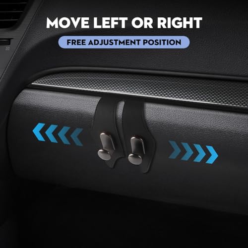 Car Hook for Co-Pilot Glovebox, Universal Vehicle Glove Box Organizer for Umbrella Handbag Coat(Black)
