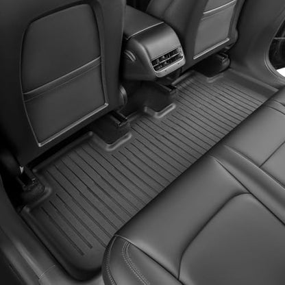 SUPER LINER Floor Mats for Tesla Model Y 5 Seats 2021 2022 2023 2024 | 6-Piece Set Extra-Thick TPE All-Weather Floor & Cargo Liners | Pet & Child-Friendly Custom Fit Interior Accessories - size: 6 PCS Compatible with Model Y 5-Seat | Small