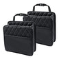 Car Back Seat Organizer, Hanging PU Leather Car Storage Bag, Compatible with Most Vehicles Interior Accessories Organizer (Black(2Pack))