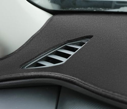Dash Cover Mat Custom Fit for Mitsubishi Outlander/Outlander PHEV Without Head Up Display, Dashboard Pad Carpet Protector (Black) K395A