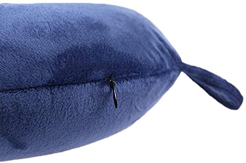 GDEOUP Travel Pillow - Memory Foam Neck Pillow Support Pillow,Luxury Compact & Lightweight Quick Pack for Camping,Sleeping Rest Cushion (Navy Blue) - color: Navy Blue