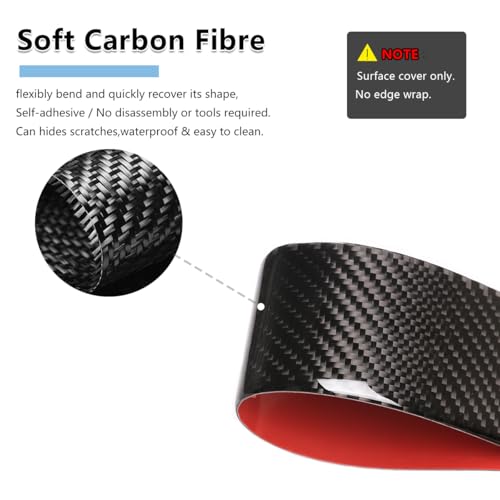 Centre Console Gear Shift Panel Kit Stickers for Toyota Tundra 2007-2013 Soft Carbon Fiber Automotive Interior Decorative Cover (Gear Shift Panel Trim Sticker) - size: Gear Shift Panel Trim Sticker