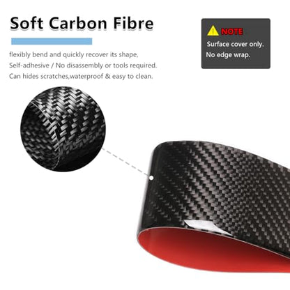 Centre Console Gear Shift Panel Kit Stickers for Toyota Tundra 2007-2013 Soft Carbon Fiber Automotive Interior Decorative Cover (Gear Shift Panel Trim Sticker) - size: Gear Shift Panel Trim Sticker