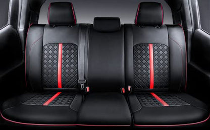 Leather Seat Covers Custom Fit for Tacoma Gen 3rd (2016-2023) Double & Crew Cab, for SR, SR5, Limited, TRD Pro, TRD Sport, TRD Off-Road, Trail Special Edition - Fully Covered