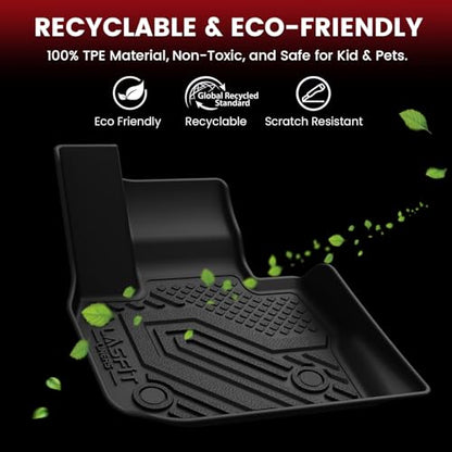 LASFIT Full Set Floor Mats for 2018-2024 BMW X3 30i M M40i M Competition Custom Fit TPE All Weather 1st & 2nd Row & Seat Back Mat & Cargo Mat Car Mats and Trunk Liners Accessories - size: 2) X3 2018-2024 | Full Set with Backrest Mats
