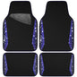 CAR PASS Bling Diamond Car Floor Mat Shining Carpet, Sparkly Glitter Crystal Anti-Slip PVC Heel Pad Automotive Universal Fit for SUV Sedan Car Van, 4pcs for Girl Cute Women, Black Blue - color: Blue Diamond