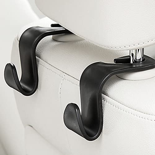 Car Seat Headrest Hook 8Pack Vehicle Bag Hooks Seat Hook Backseat Headrest Hangers Storage for Purses,Grocery Bags,Coats,Car Water Bottle Hook - color: 8Pcs