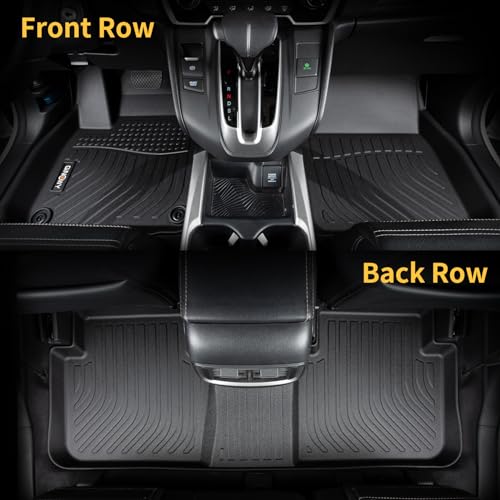 GINOWY- Floor Mats & Cargo Liner for Chevy Equinox, for GMC Terrain 2018-2023 2024, TPE All Weather Terrain Car Mats, Custom 2024 Terrain Floor Liners, Non-Slip Trunk Mat, Waterproof Accessories Black - style: 13) for GMC Terrain/Chevy Equinox 2018-2024 F