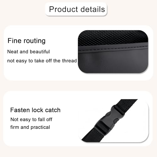 Upgraded Car Mesh Bag Elastic Seat Back Mesh Bag With Paper Towel and Handbag Bracket and Back Seat Storage Bag for Children Pets and Travel Necessities. (black)