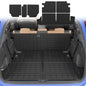 Cargo Mat Compatible with 2010-2024 Toyota 4 Runner 7 Seat Cargo Liner Trunk Mat TPE Back Seat Cover Protector 2023 4Runner Accessories (Fit 7 seat,Trunk Mat+2nd & 3rd Row Backrest Mats) - size: Trunk Mat+2nd&3rd Row Backrest Mats
