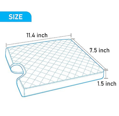 Sinvanho Center Console Cover for Ford F150 F250 F350 F450 F550 2015-2025 with 40/20/40 Jump Seat, PU Leather Middle Console Cover Armrest Seat Box Lid Protective Cover - color: Black