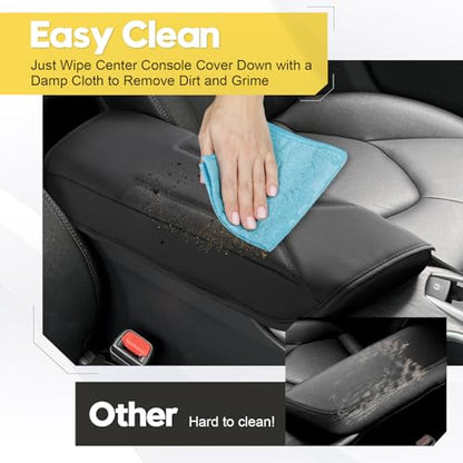 FIILINES Center Console Cover for Toyota Camry 2018-2024 Armrest Cover Pad with Hidden Pockets, Anti-Scratch Cushion Protector Camry Accessories - size: For Toyota Camry 2018-2024