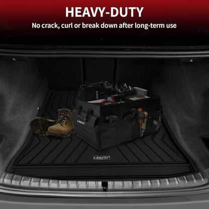 LASFIT Trunk Mats Fit for BMW 5 Series G30 2017 2018 2019 2020 2021 2022 2023, Custom Fit TPE All Weather Cargo Bed Liners for 530i 540i M550i 540d xDrive, Black