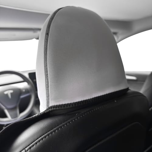 Universal Cloth Car Seat Covers Full Set with Buckle Fastening, Water-Resistant Fabric Auto Interior Protector – Fits Most Cars, SUVs, Trucks (Teslablack) - style: Teslablack