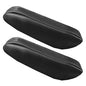 FH Group Premium Faux Leather Black Armrest Cover Semi-Universal Fit, One Pair, Set of 2 Black - color: Black, style: Armrest Cover