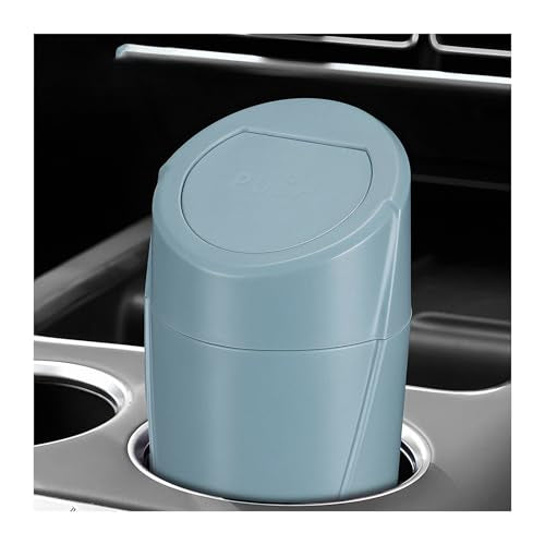 Car Trash Can Bin with Lid, Leakproof Portable Garbage Trash Bin Mini Cup Holder Organizer, Automotive Interior Dustbin Multipurpose Storage Container for Car Home Office (Black Green) - color: Black Green