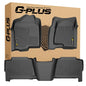 G-PLUS Floor Mats Compatible with Chevy Silverado GMC Sierra 1500 Crew Cab 1999-2006, All Weather Full Cover Protection 1st & 2nd Row TPE Floor Liners,Black - size: 1999-2006|Fit Silverado 1500 Crew Cab|3Pcs