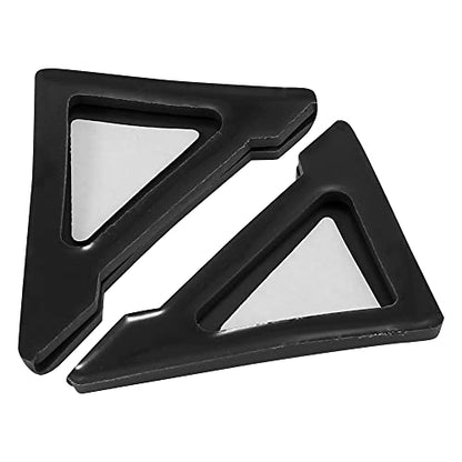 X AUTOHAUX 2pcs PVC Universal Car Door Corner Edge Guards Bumper Protector Cover Black