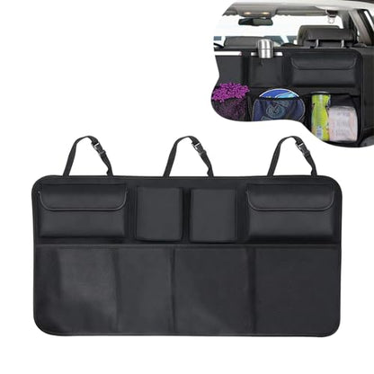 Car Trunk Organizer, Trunk Hanging Large Storage with Adjustable Straps, Waterproof Collapsible Cargo Storage Bag with 4 Pockets & 4 Mesh Pouches, Car Interior Accessories for SUV, Truck - size: Style1