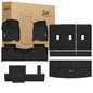 3W Floor Mats & Cargo Liner & Seat Back Mats for 2021-2026 （Only 8 Seats） Chevrolet Chevy Tahoe/GMC Yukon(Not Fit Yukon XL or Tahoe LS)/Cadillac Escalade(Not Fit Escalade ESV),All Weather Car Mats - size: Chevy Tahoe 8s 21-26 Full Set