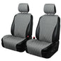 2pcs Sideless Car Seat Covers for All Seasons - Breathable Front Seats Cushions Non-Slip Bottom with Headrest Protectors - Universal Carseat Cover Fits for Most Vehicles Cars Van SUV Truck Grey - color: Front Grey