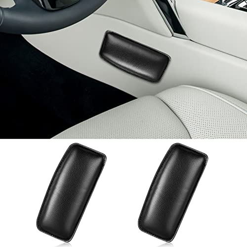2PCS Car Knee Cushion Pads, Knee Leg Elbow Cushion Pad, Door Armrest Protective Pad for Cars Trucks SUVs (Black)