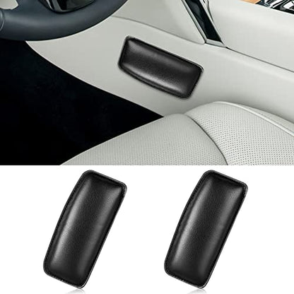2PCS Car Knee Cushion Pads, Knee Leg Elbow Cushion Pad, Door Armrest Protective Pad for Cars Trucks SUVs (Black)