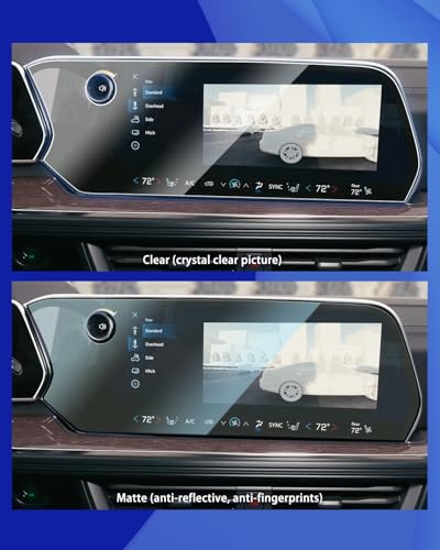 2025 2026 Tahoe Suburban Tempered Glass Screen Protector [Anti-Glare] for 2025 Chev y Tahoe z71 Suburban Nav. 17.7Inch 2025 Chev rolet Tahoe Suburban Accessoriesv Matte - size: Tahoe-Matte