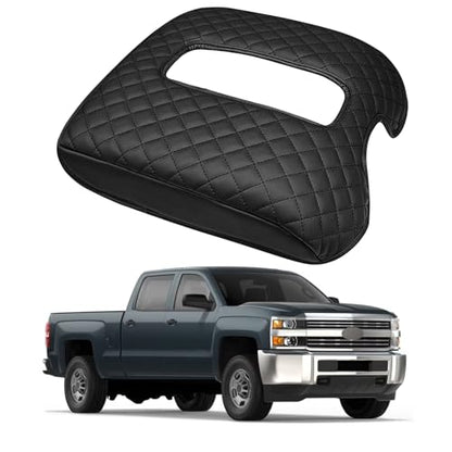 Center Console Armrest Cover Compatible with Chevy Silverado and Fit for GMC Sierra 1500 2500 3500 2014-2018,and Fit for Yukon/Tahoe/Suburban 2015-2020(for Bucket Seat Only) - size: Compatible with Silverado 2014-2018