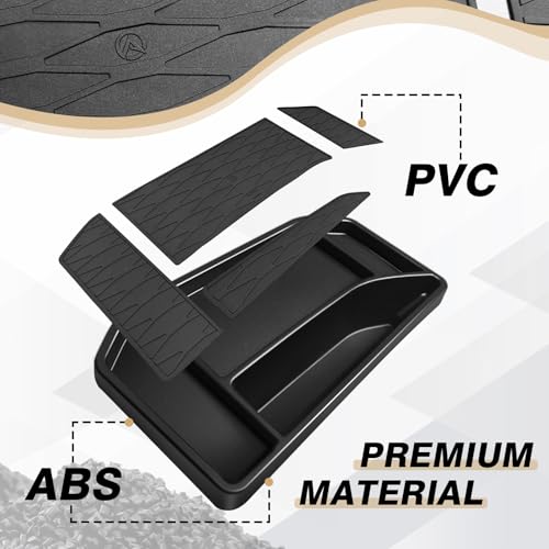 Dashboard Organizer Compatible with 2022-2026 Chevy Silverado/GMC Sierra 1500, 2024-2026 2500HD 3500HD Accessories Center Console Organizer Storage Box Mounted Tray (Fit 13.4-inch Screen ONLY) - size: 22+ Silverado 1500& 24+ 2500HD 3500HD Dash Tray
