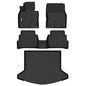 GINOWY- Floor Mats & Cargo Liner for Mazda CX-5 2023-2025, TPE All Weather Protection Car Mats for Mazda CX5 2024 Non-Slip Trunk Mat Floor Liners Waterproof Accessories Mats Black - style: 34) for Mazda CX5 2023-2025 Full Set
