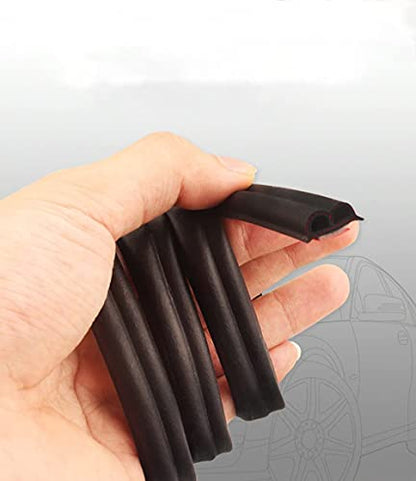 33Ft Universal Self Adhesive Weather Seal Strip for Car, 51/100 Inch Wide X 1/5 Inch Thick, Auto Door & Window Weatherstrip with Engine Cover (2 Rolls, 16.5 Ft Each) - size: 33 Feet Long