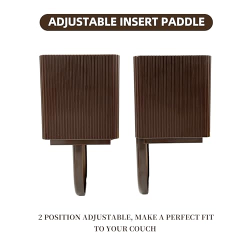 Couch Anti-Spill Drink Holder Tray, Couch Seat Cushion Cup Beverage Holder for Cups, Mugs, Bottles, Cans (Brown) - color: Brown
