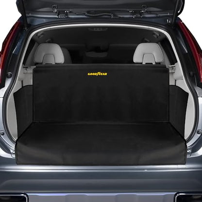 GOODYEAR Water Resistant SUV Cargo Cover Heavy-Duty Trunk Protector for Dogs, Durable Liner with Side Walls, Pet Mat, Large Size - size: 44" X 36"