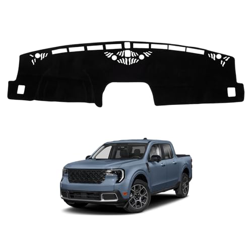 Dash Cover Mat Compatible with Ford Maverick 2022-2025 Car Interior Dashboard Cover Mat Nonslip Dashmat Sunshade Glare UV Rays Protector Accessories Custom Fit - size: Compatible with Maverick 2022-2025