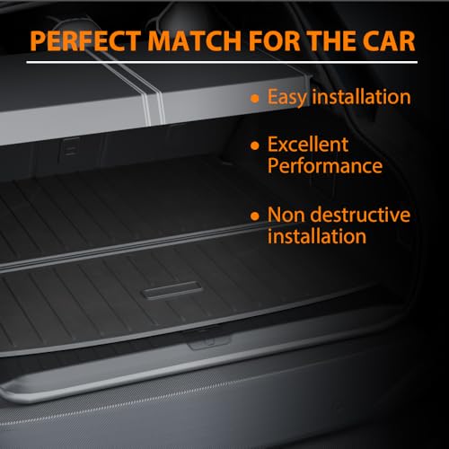 G-PLUS Floor Mats Trunk Mat Fit for Mazda CX-50 2023 2024 2025 w/Seat Back Protection TPE Custom Fit All Weather Full Cover Protection 3 Piece,Black - size: 23-25|Fit Mazda CX-50|3PCS
