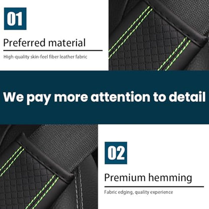 Car Seat Belt Pads, 2 Pack Fiber Leather Seatbelt Shoulder Strap Covers, Comfort Driving & Protect Your Neck, Universal Safety Strap Cover for Auto SUV Truck Airplane Backpack (Black/Green) - color: Style2-Black/Green