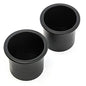2 Cup Holders Plastic Recessed Insert for Boat RV Car Truck Sofa Game Table and More