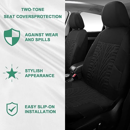 17 Car Seat Cover Full Set for Women,Universal Car Seat Cover,Plush Steering Wheel Cover,Fluffy Soft Wool Handbrake Gear,Suspension Accessories Full SUV((Patterned Black - color: Patterned Black