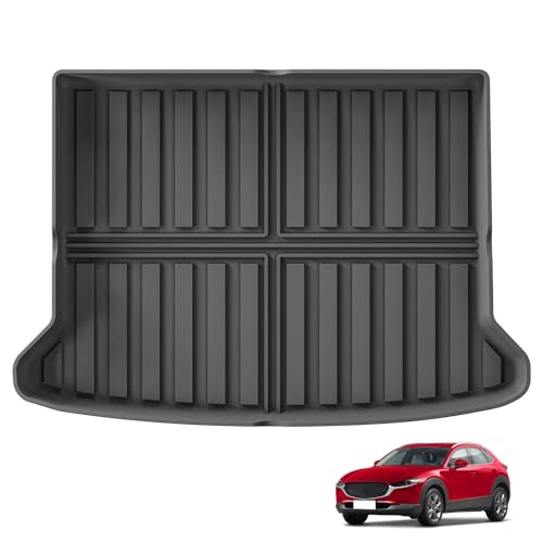 SMABEE Cargo Liner for Mazda CX-30 2020-2024 2025 2026 All Weather Cargo Mat Trunk Mat Accessories TPE Car Interior Black