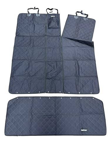 RigStrips TrunkGuard – Modular Trunk Cover with Removable Bumper Mat, Zippable Sections for Skis & Boards, Partial Seat-Down Coverage, Pet & Cargo Protector for SUVs, Crossovers & EVs
