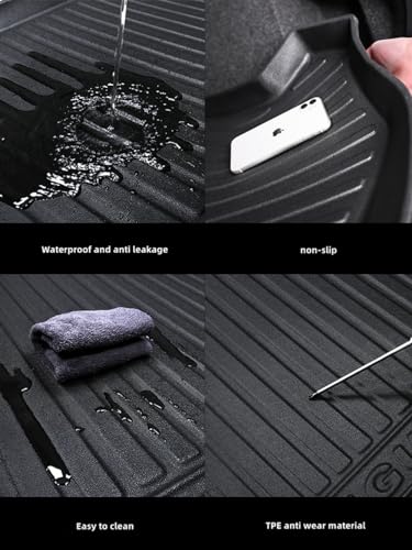 Cargo Liners Fits Toyota RAV4 2019-2023 Rear Trunk Floor Mats 3D Boot Tray All-Weather TPE Black - size: RAV4 2019-2023
