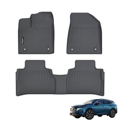 Floor Mast for 2025 2026 Nissan Murano, TPE All Weather Protection Floor Liners Car Mats for Murano Accessories, 3pcs-Black - size: 2025 Murano Full Mats