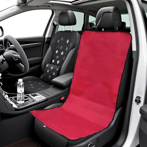 Pet Car Cover - Waterproof Seat Pad, Non Slip Cushion Protector, Soft Sturdy Easy Install, Interactive Keeps Seats Clean, Excellent Pet Travel Gear, Family Road Trip Sedan Truck 41.73x19.29 Inches - color: Red