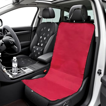 Pet Car Cover - Waterproof Seat Pad, Non Slip Cushion Protector, Soft Sturdy Easy Install, Interactive Keeps Seats Clean, Excellent Pet Travel Gear, Family Road Trip Sedan Truck 41.73x19.29 Inches - color: Red