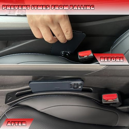 Car Seat Gap Filler for Toyota Land Cruiser LC 250 2024-2026 Gap Filler Organizer Stop Things from Dropping Customized Interior Accessories Black, 2 Pack